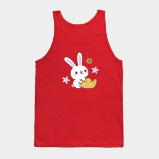 Cute Rabbit With Ingot Chinese New Year Tank Top